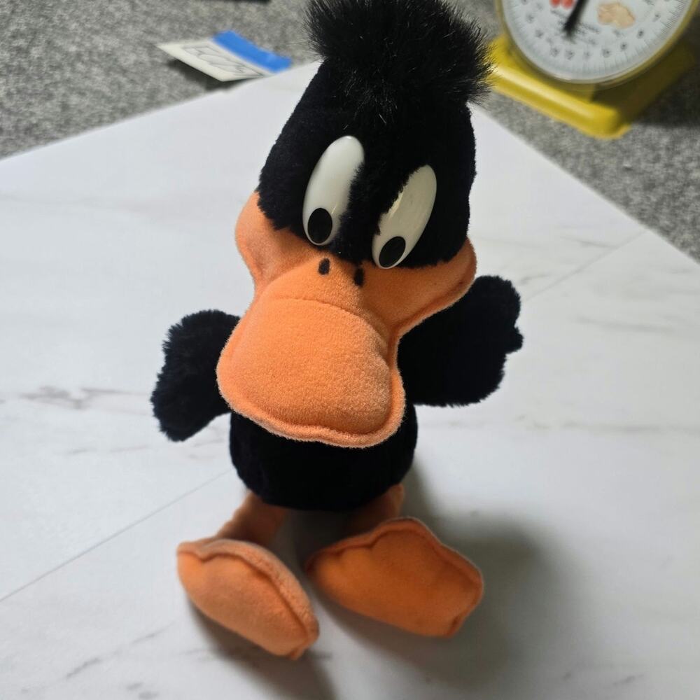 Vintage Warner Bros Duffy Duck plushie stuffed animal 80s